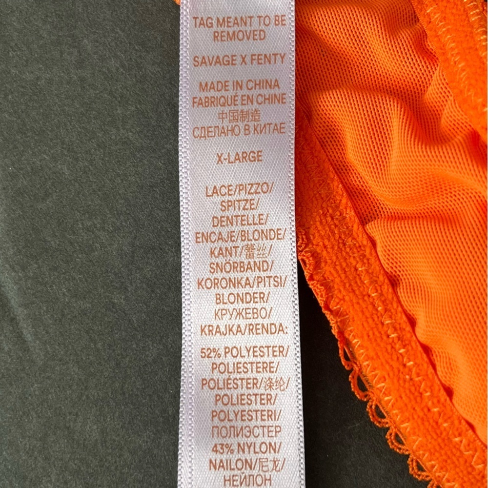 Savage X Fenty Bra XL See Size Chart “Perfect Poppies” Lace Bralette Sold Out - Picture 10 of 12